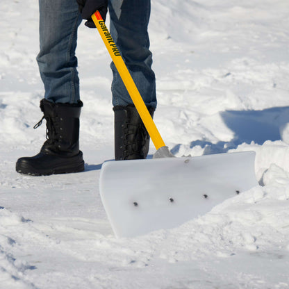 Pelle-grattoir à neige UHMW 24 po avec manche en fibre de verre