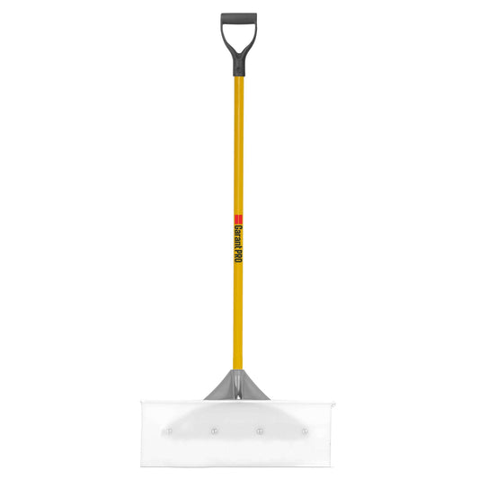 Pelle-grattoir à neige UHMW 24 po avec manche en fibre de verre