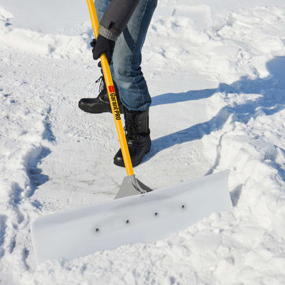 Pelle-grattoir à neige UHMW 36 po avec manche en fibre de verre