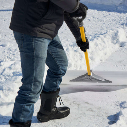 Snow pusher, 36'' uhmw