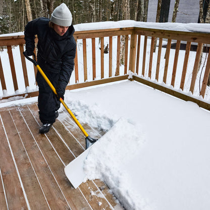 Snow pusher, 36'' uhmw