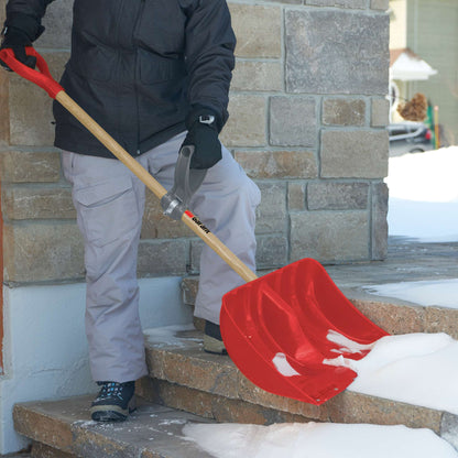 Poignée auxiliaire pour pelle à neige