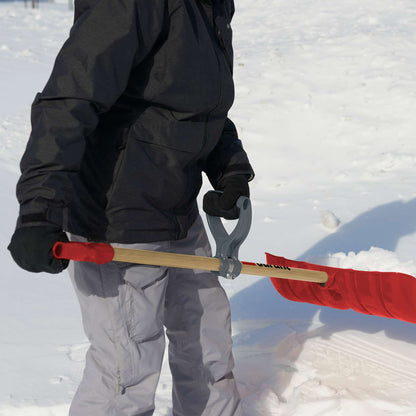 Poignée auxiliaire pour pelle à neige