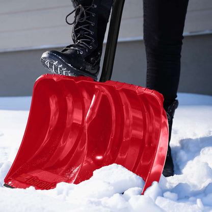 Snow shovel, 19'' poly blade, nylon