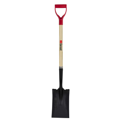 Garden spade, wood handle
