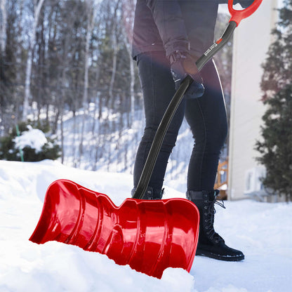 Pelle-grattoir à neige ergonomique 22 po avec manche en aluminium