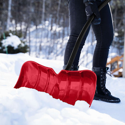 Pelle-grattoir à neige ergonomique 22 po avec manche en aluminium