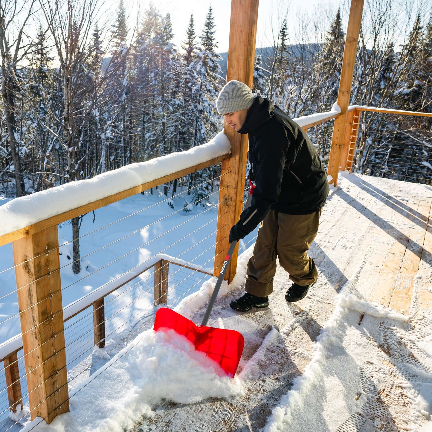 Grattoir à neige, lame poly 22 po