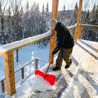 Pelle-grattoir à neige 22 po avec manche en acier