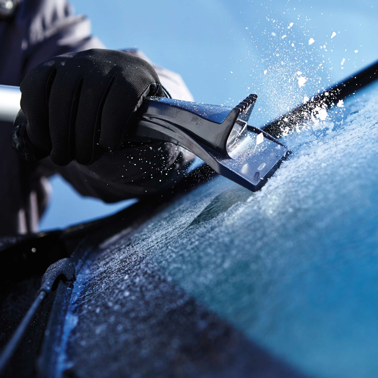 Balai à neige anti-égratignures 45 po avec poignée en mousse