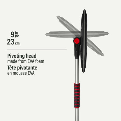 Balai à neige anti-égratignures 33 po avec tête pivotante