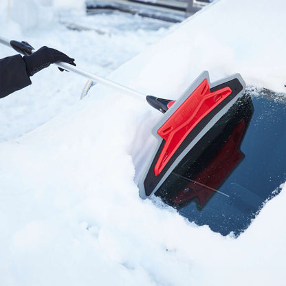 Balai à neige télescopique anti-égratignures 63 po avec tête pivotante