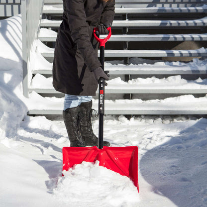 Foldable snow shovel,18 in. poly blade