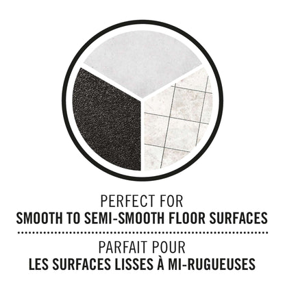 Floor squeegee, curved rubber head 24"