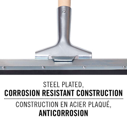 Racloir droit de plancher, en caoutchouc, 24"