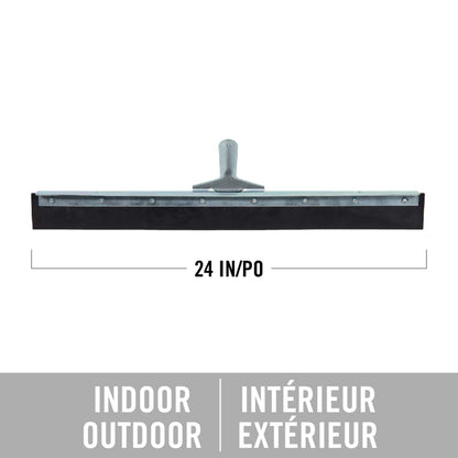 Racloir droit de plancher, en caoutchouc, 24"