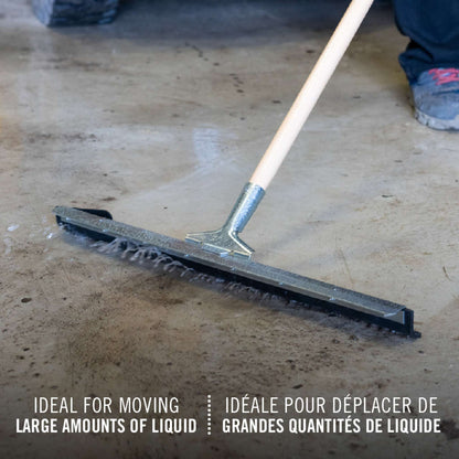 Racloir droit de plancher, en caoutchouc, 24"