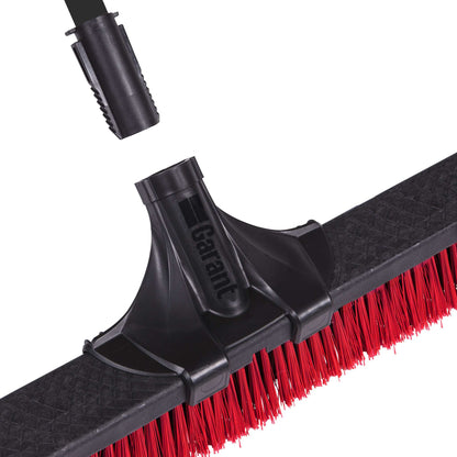 Push broom 24" Clip'n Lock, multi-surfaces, unassembled