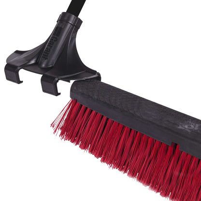 Push broom 24" Clip'n Lock, multi-surfaces, unassembled
