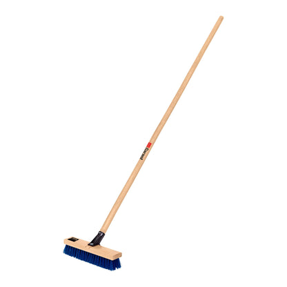 Brosse de terrasse 12", fibres synthétiques, manche bois