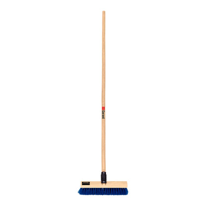 Brosse de terrasse 12", fibres synthétiques, manche bois
