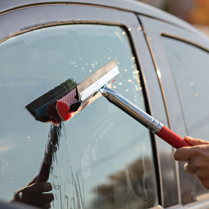 8" window squeegee, wood handle