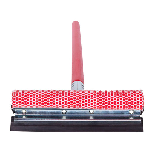 8" window squeegee, wood handle