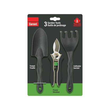 Ensemble d'outils pour jardinage en contenant