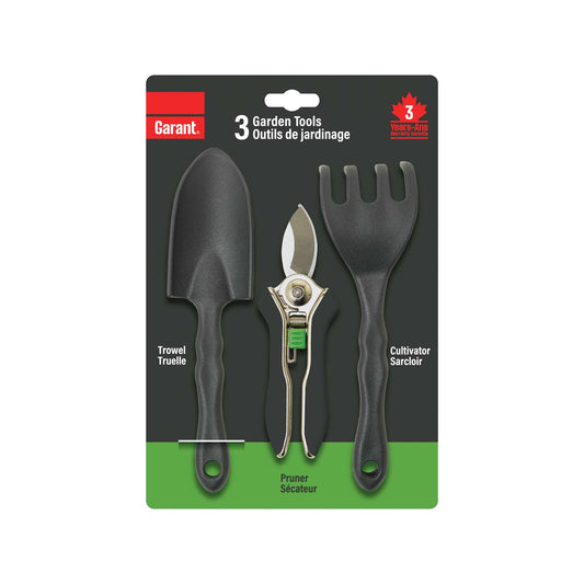Ensemble d'outils pour jardinage en contenant