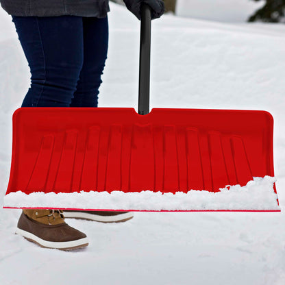 Pelle-grattoir à neige ergonomique 26 po avec manche en aluminium