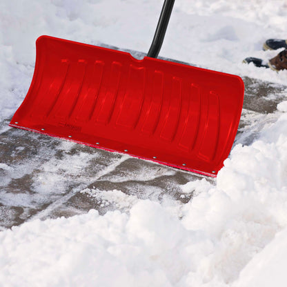 Pelle-grattoir à neige ergonomique 26 po avec manche en aluminium