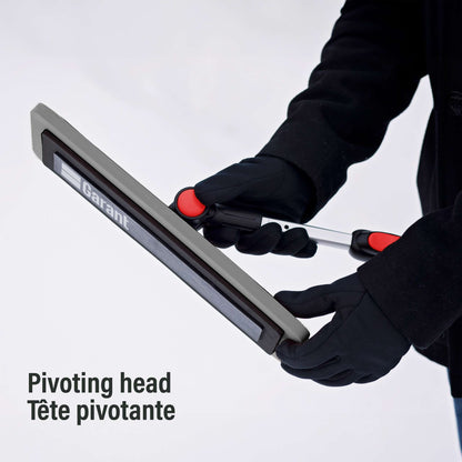 Balai à neige télescopique anti-égratignures avec tête pivotante 56 po
