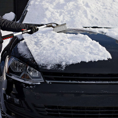 Balai à neige télescopique 46 po avec poignée en mousse