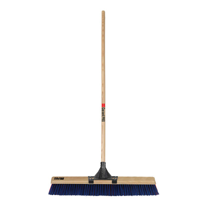 Powr push broom, max efficiency, 24", rough surface