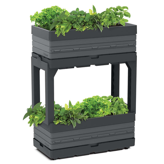Modular Garden Set with 2 Planters and 2 Legs