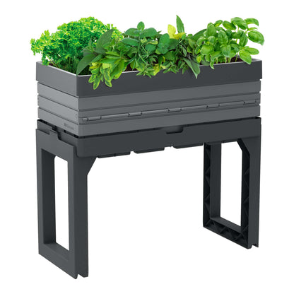Modular Garden Set with 2 Planters and 2 Legs