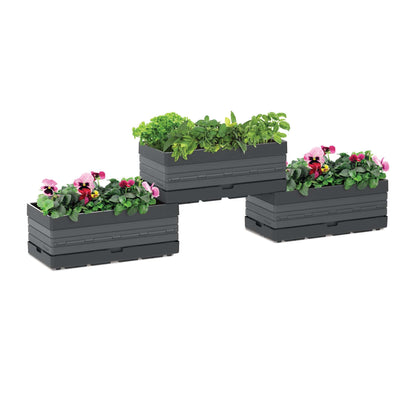 Modular Garden Set with 2 Planters and 2 Legs