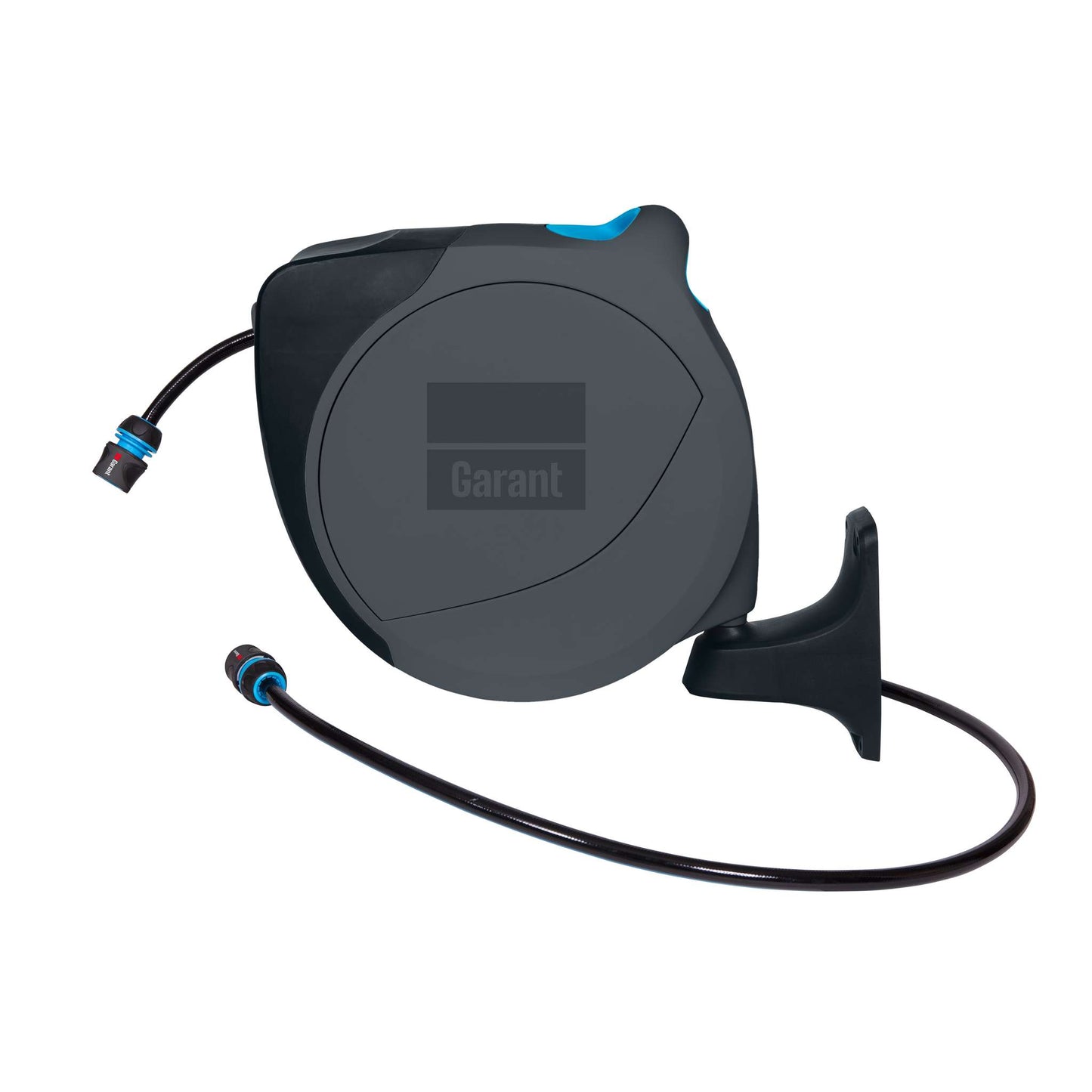 100-ft Retractable Wall-Mounted Hose Reel with Spray Nozzle