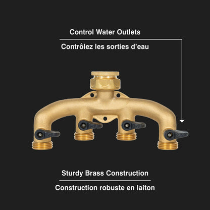 Raccord de robinet quatre sorties