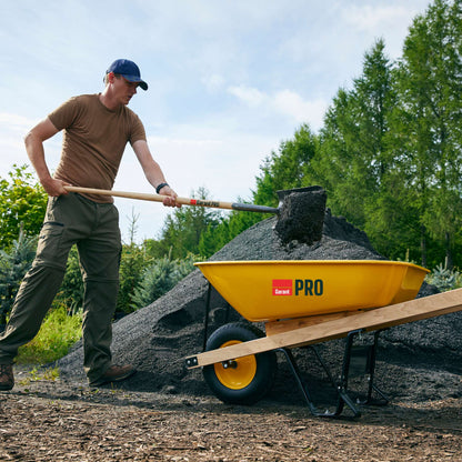 Brouette cuve en acier, 5 pieds cubes