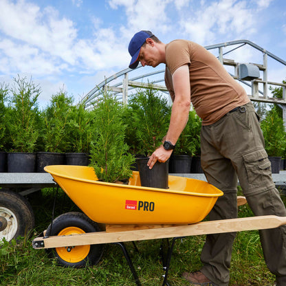 Brouette cuve en acier, 5 pieds cubes
