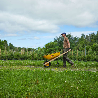 Brouette cuve en acier, 5 pieds cubes