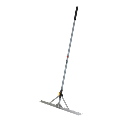 Level rake, landscaping, folding head/hdle aluminum, lh, Garant Pro