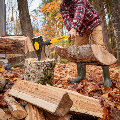 Hache à fendre de 6 lb avec manche en fibre de verre