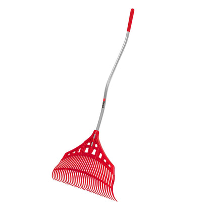 Leaf rake, 30" polypro ultralight leaf rake, ergo aluminum handle, Garant