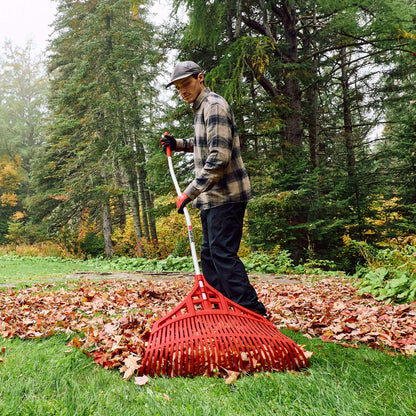 Leaf rake, 30" polypro ultralight leaf rake, ergo aluminum handle, Garant