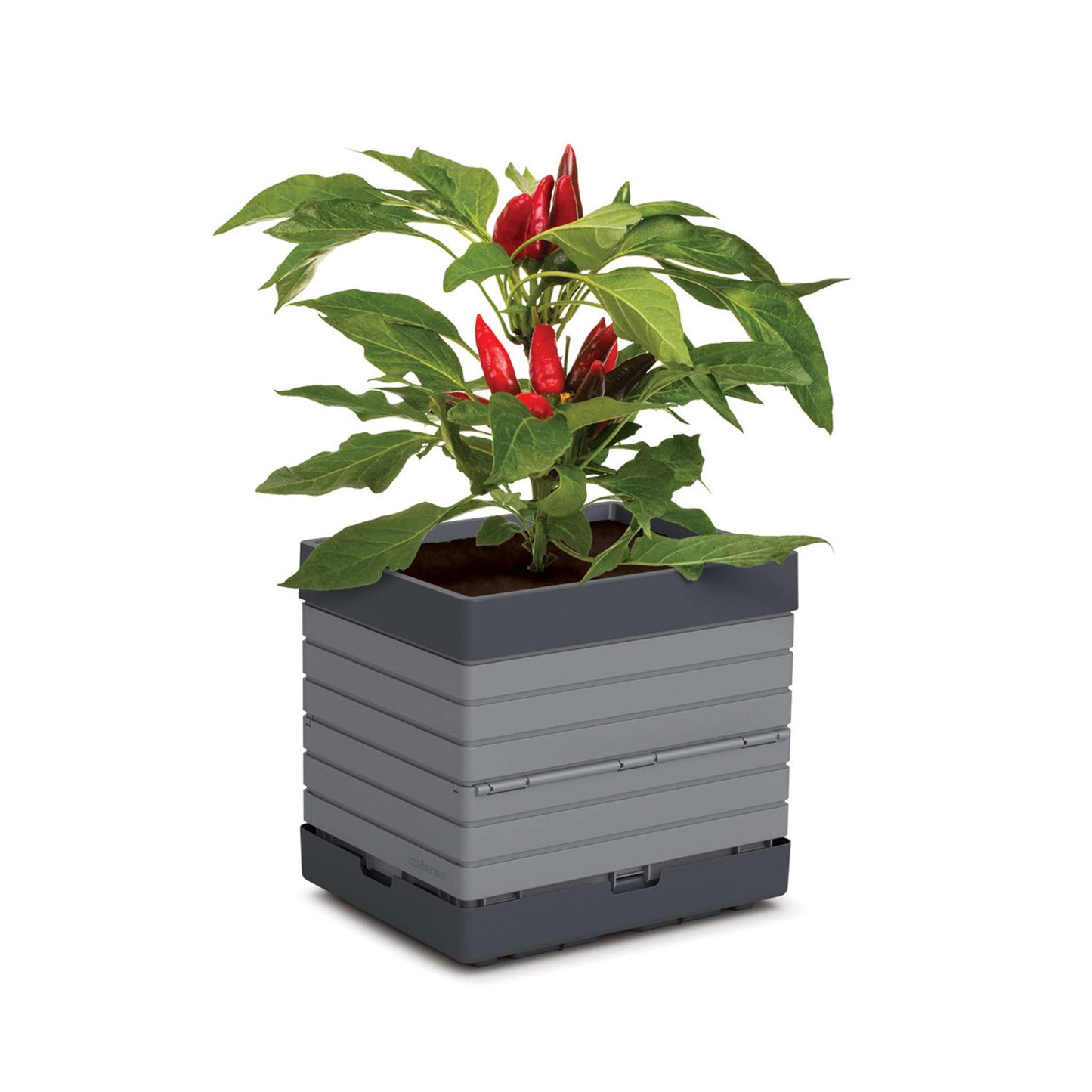Individual bin, 14x11x13", polypro gray M3 modular garden