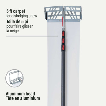 Gratte à toiture télescopique à gravité