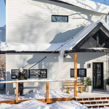 Gratte à toiture télescopique à gravité