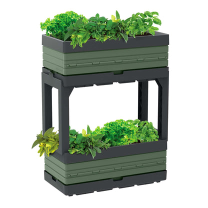 Jardin modulaire ensemble avec 2 bacs et 2 pattes
